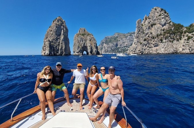Capri: Boat Tour of the Caves with Swim and Limoncello Tasting